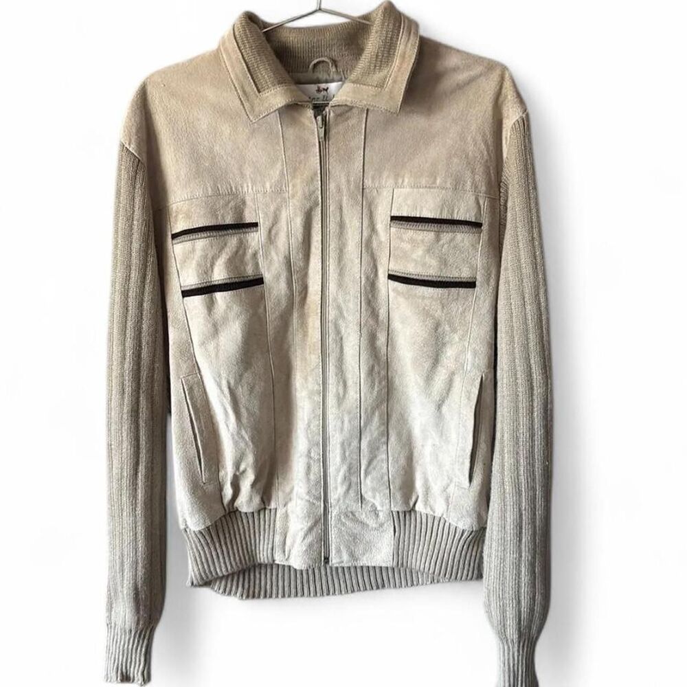 Vintage suede Peter Et John leather jacket